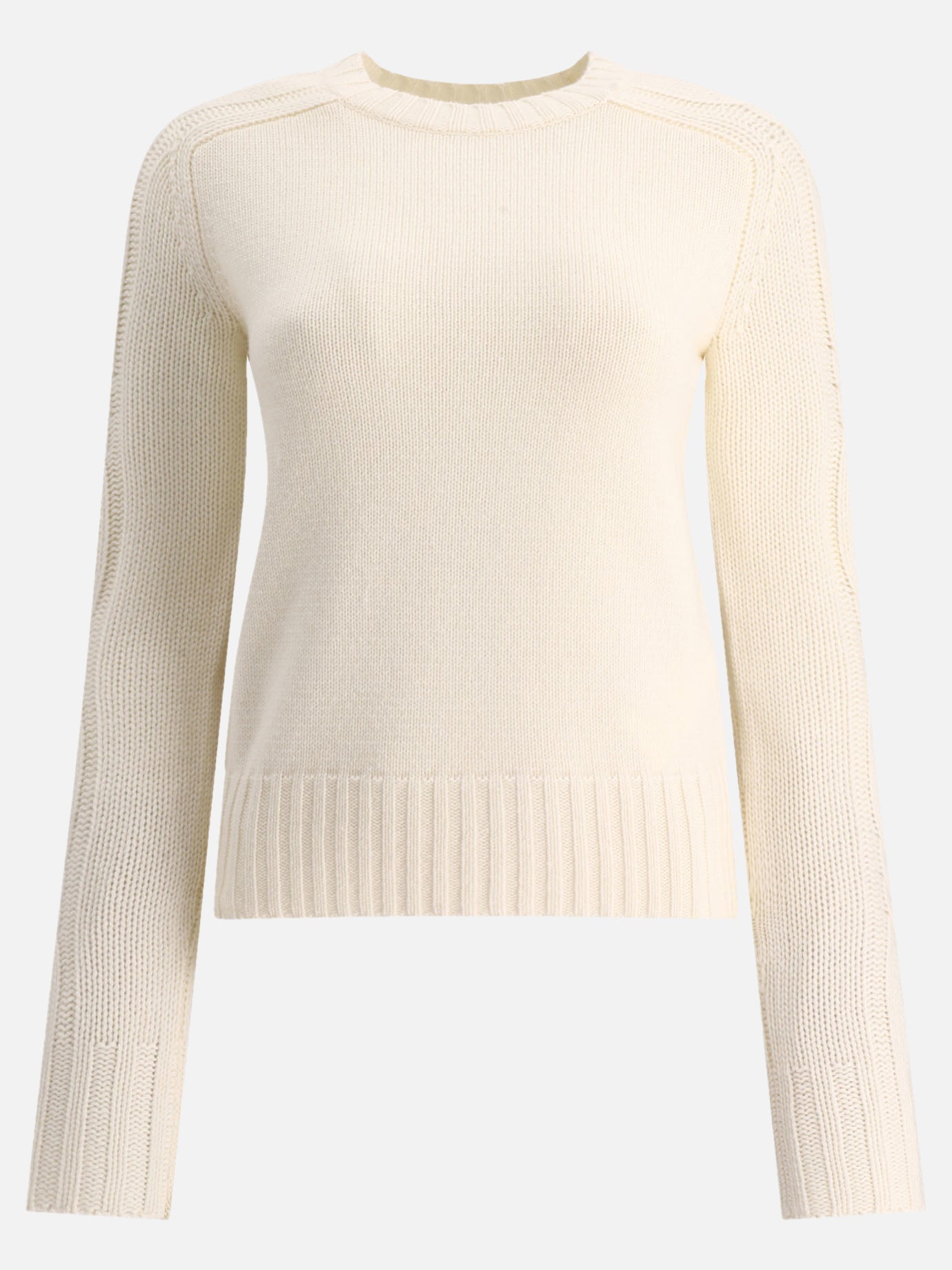 Crewneck sweaters 100% cashmere  White - Max Mara Women | PDP | VIETTI Online Store | thumbnail