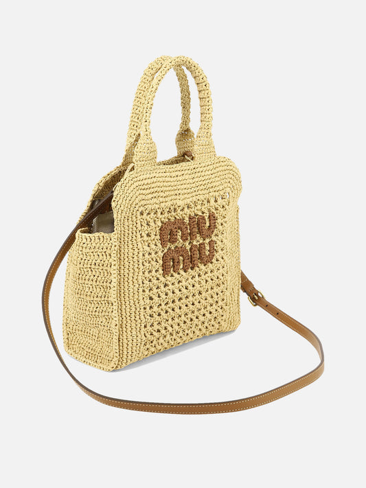 Small bags 100% palm leaves  Beige - Miu Miu Women | PLP | VIETTI Online Store | 2

