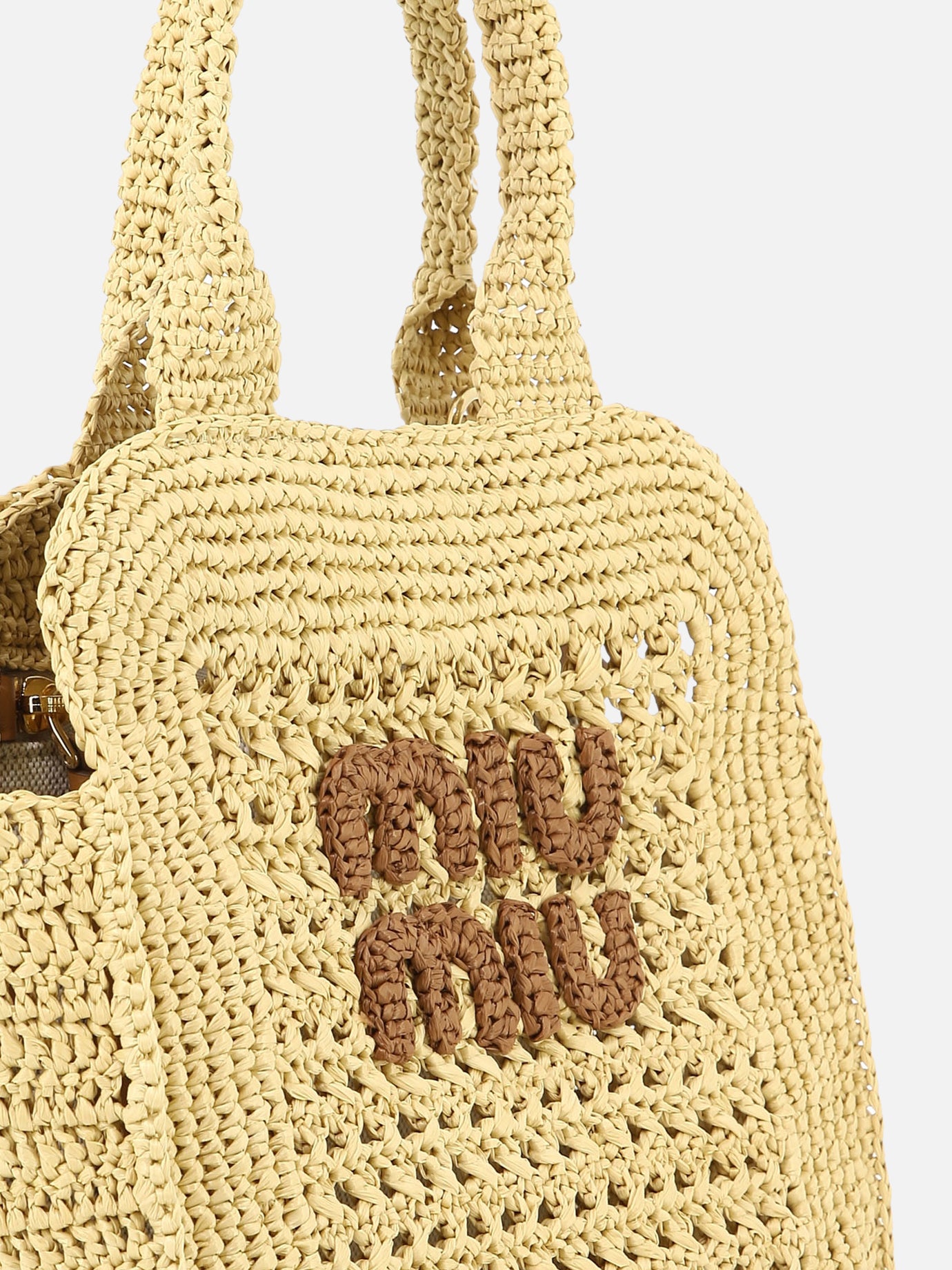 Small bags 100% palm leaves  Beige - Miu Miu Women | PDP | VIETTI Online Store | Zoom-Modal_4
