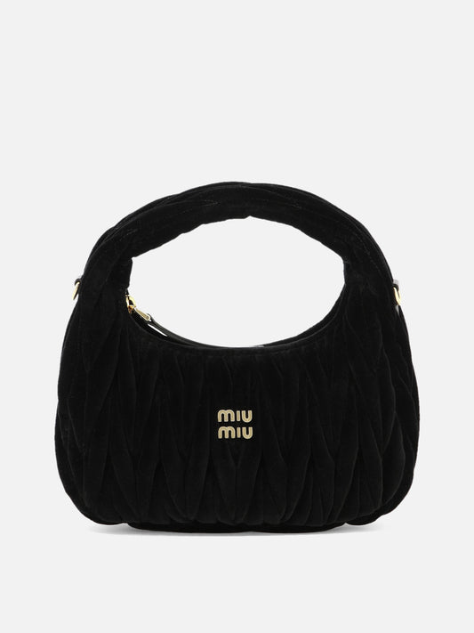 Small bags 100% velvet  Black - Miu Miu Women | PLP | VIETTI Online Store 
