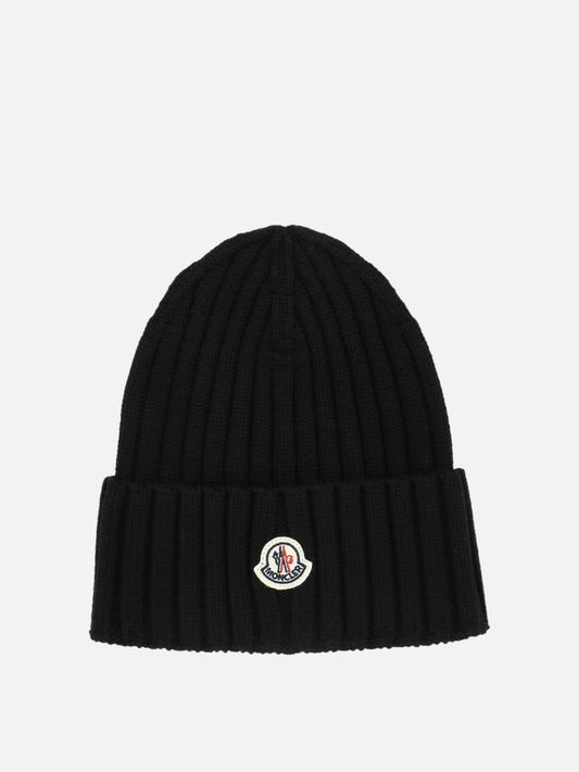 Beanies 100% virgin wool  Black - Moncler Women | PLP | VIETTI Online Store 
