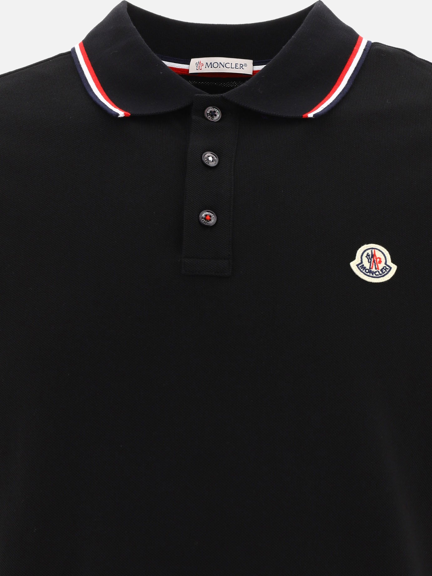 Moncler Polo shirt with logo 11665998_XL Black thumbnail_3