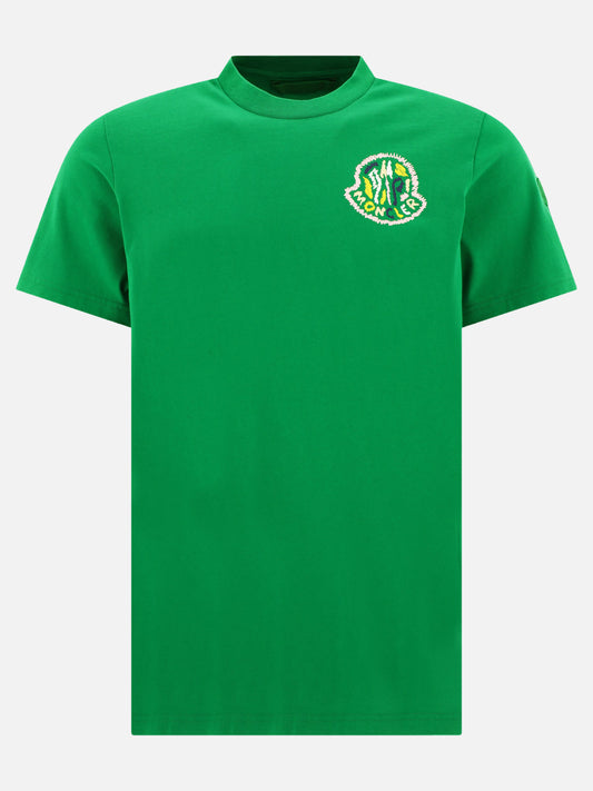 Crewneck t-shirts 100% cotton  Green - Moncler Men | PLP | VIETTI Online Store 
