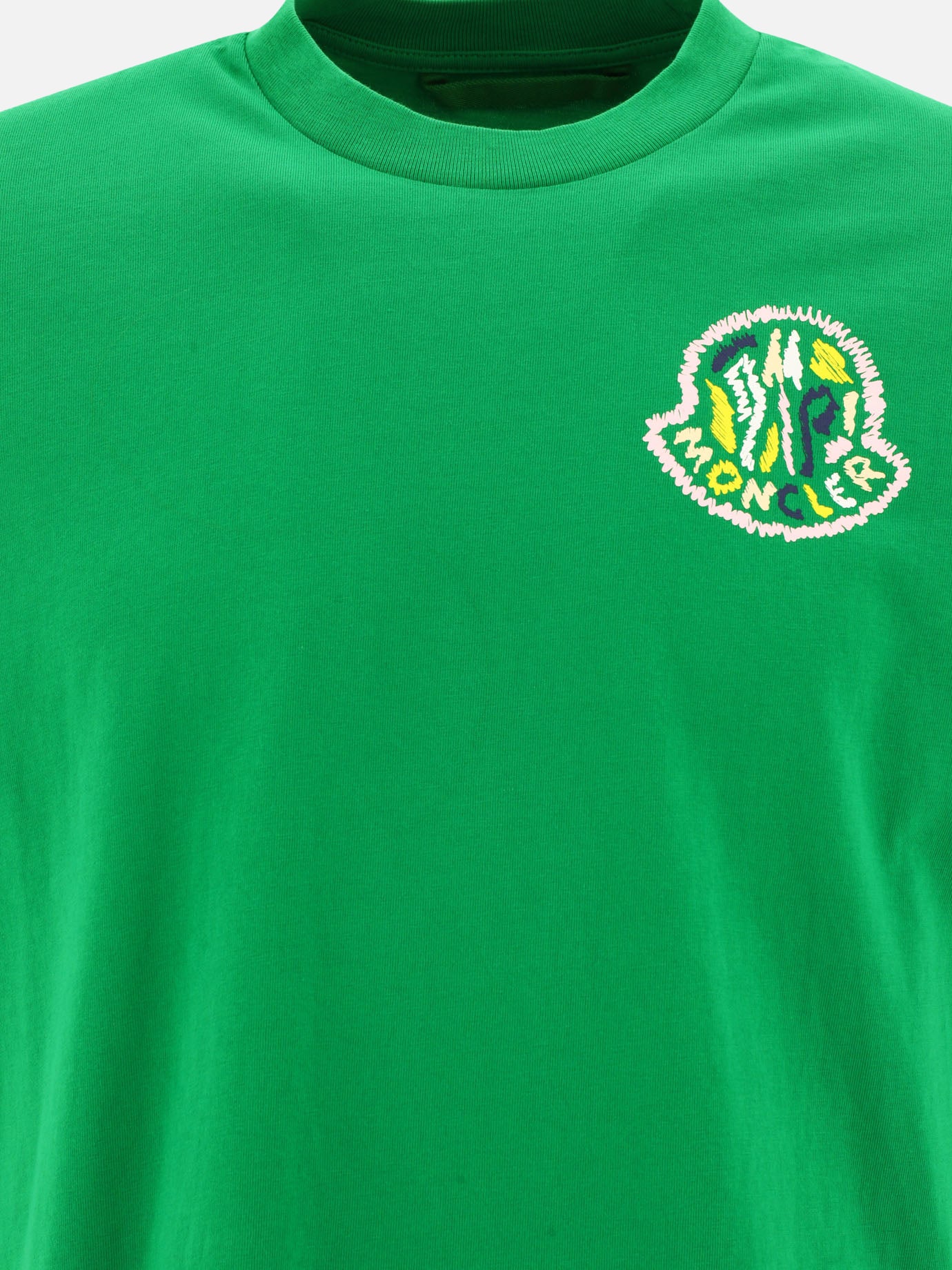 Crewneck t-shirts 100% cotton  Green - Moncler Men | PDP | VIETTI Online Store | Zoom-Modal_3

