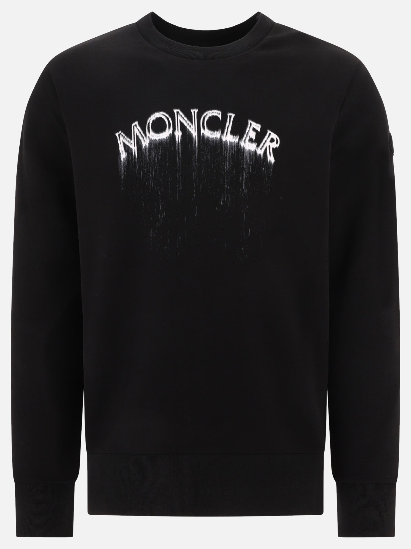 Crewnecks 100% cotton  Black - Moncler Men | PDP | VIETTI Online Store | thumbnail