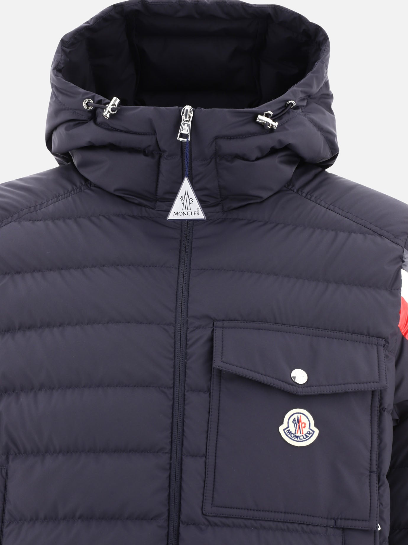 Down jackets 100% polyamide - Padding: down and feathers  Blue - Moncler Men | PDP | VIETTI Online Store | thumbnail_3