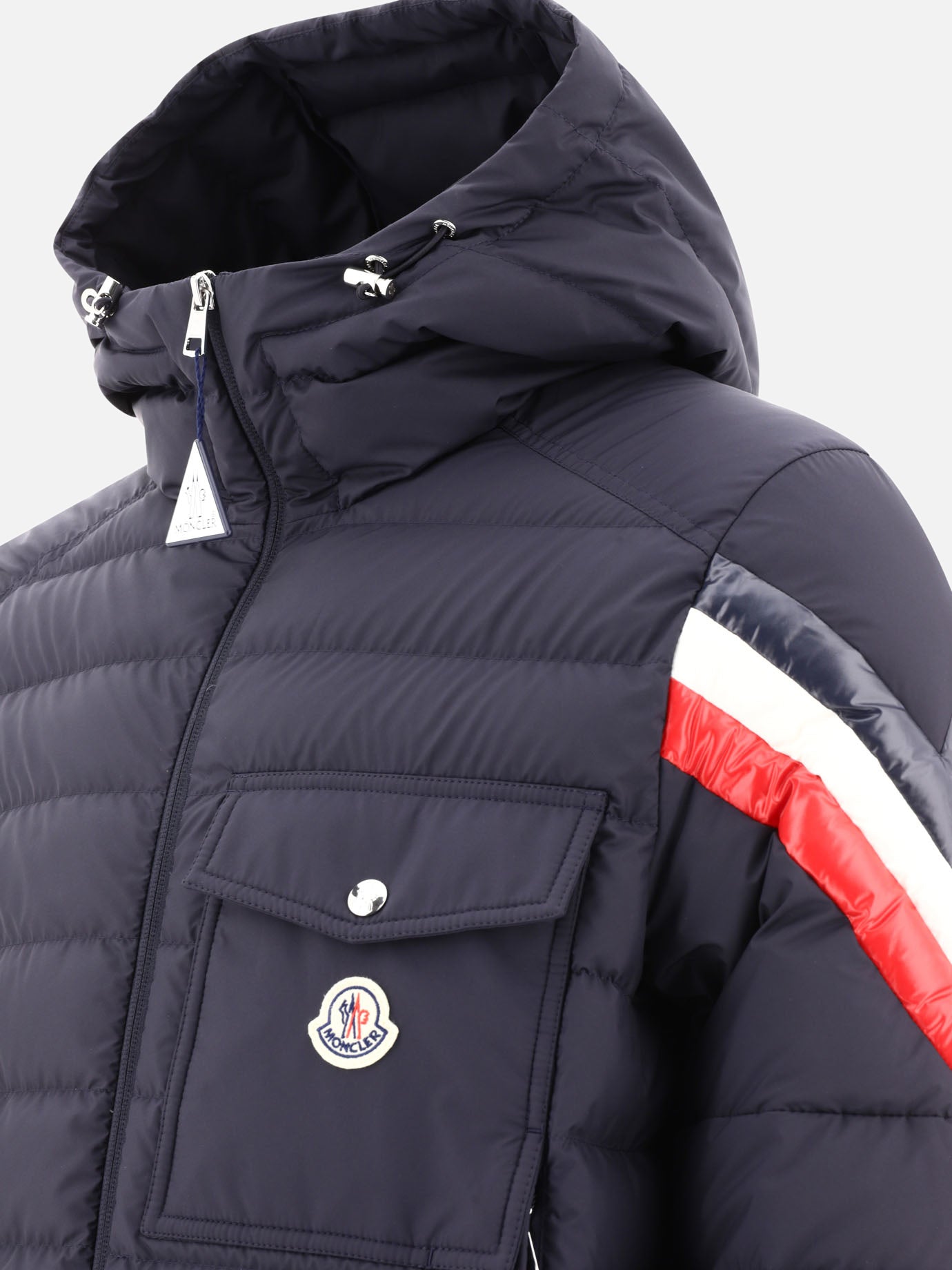 Down jackets 100% polyamide - Padding: down and feathers  Blue - Moncler Men | PDP | VIETTI Online Store | Zoom-Modal_4
