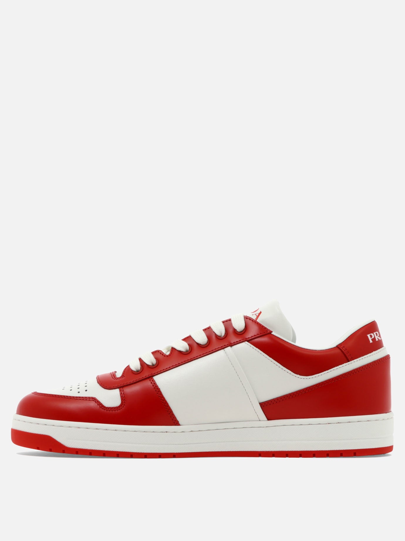 Low top sneakers 100% calf leather - 100% rubber  Red - Prada Men | PDP | VIETTI Online Store | thumbnail_3