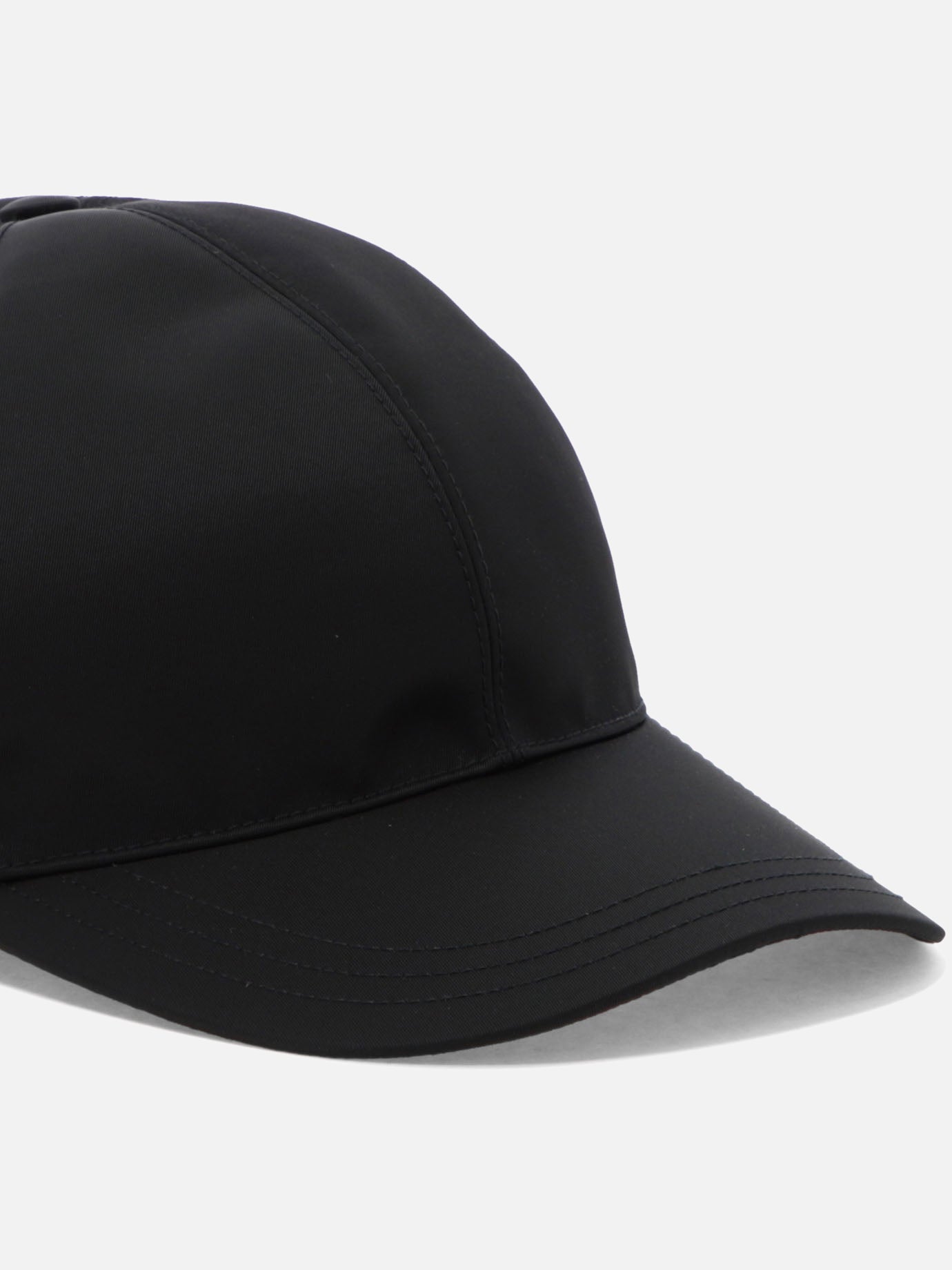 Baseball caps 100% recycled nylon  Black - Prada Men | PDP | VIETTI Online Store | Zoom-Modal_4

