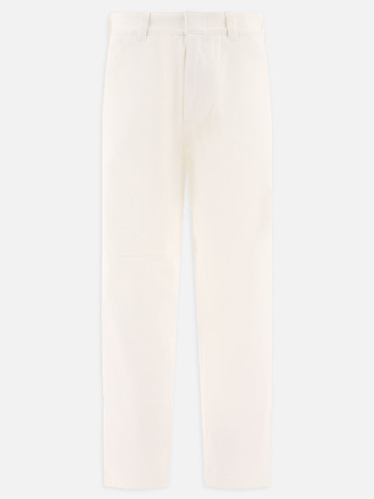 Mid-rise loose-fit trousers