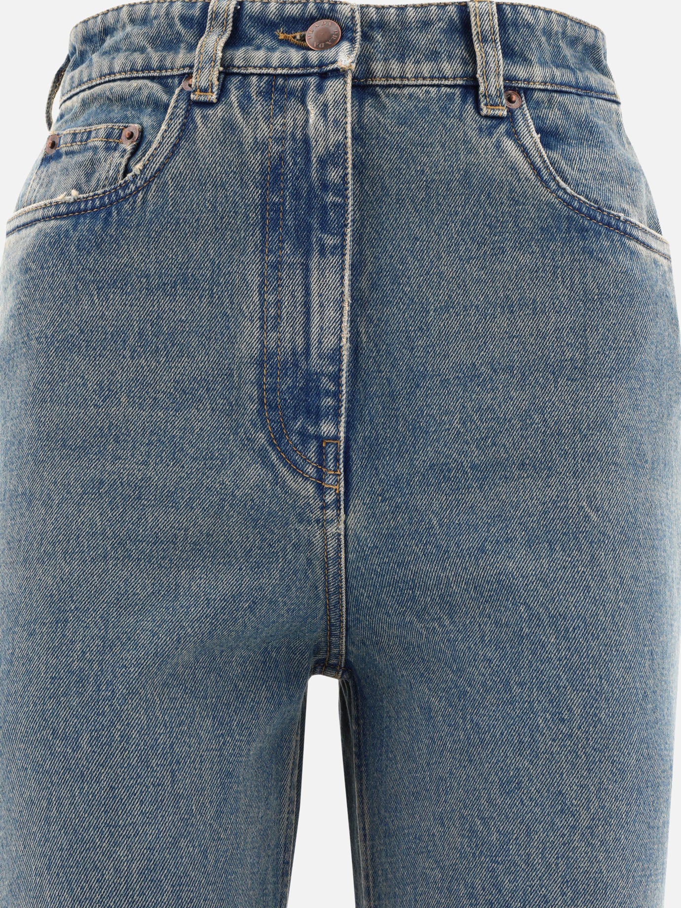 Straight-leg jeans 100% cotton  Light blue - Prada Women | PDP | VIETTI Online Store | Zoom-Modal_3
