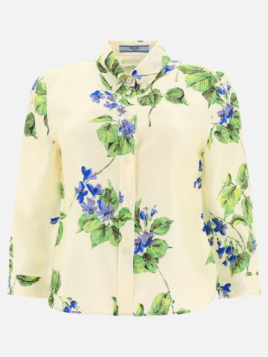 Printed silk shirt