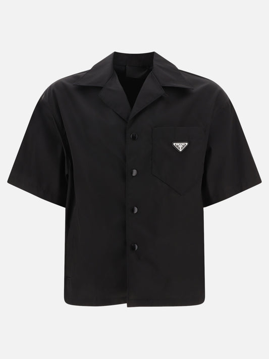 Casual shirts 100% recycled nylon  Black - Prada Men | PLP | VIETTI Online Store 
