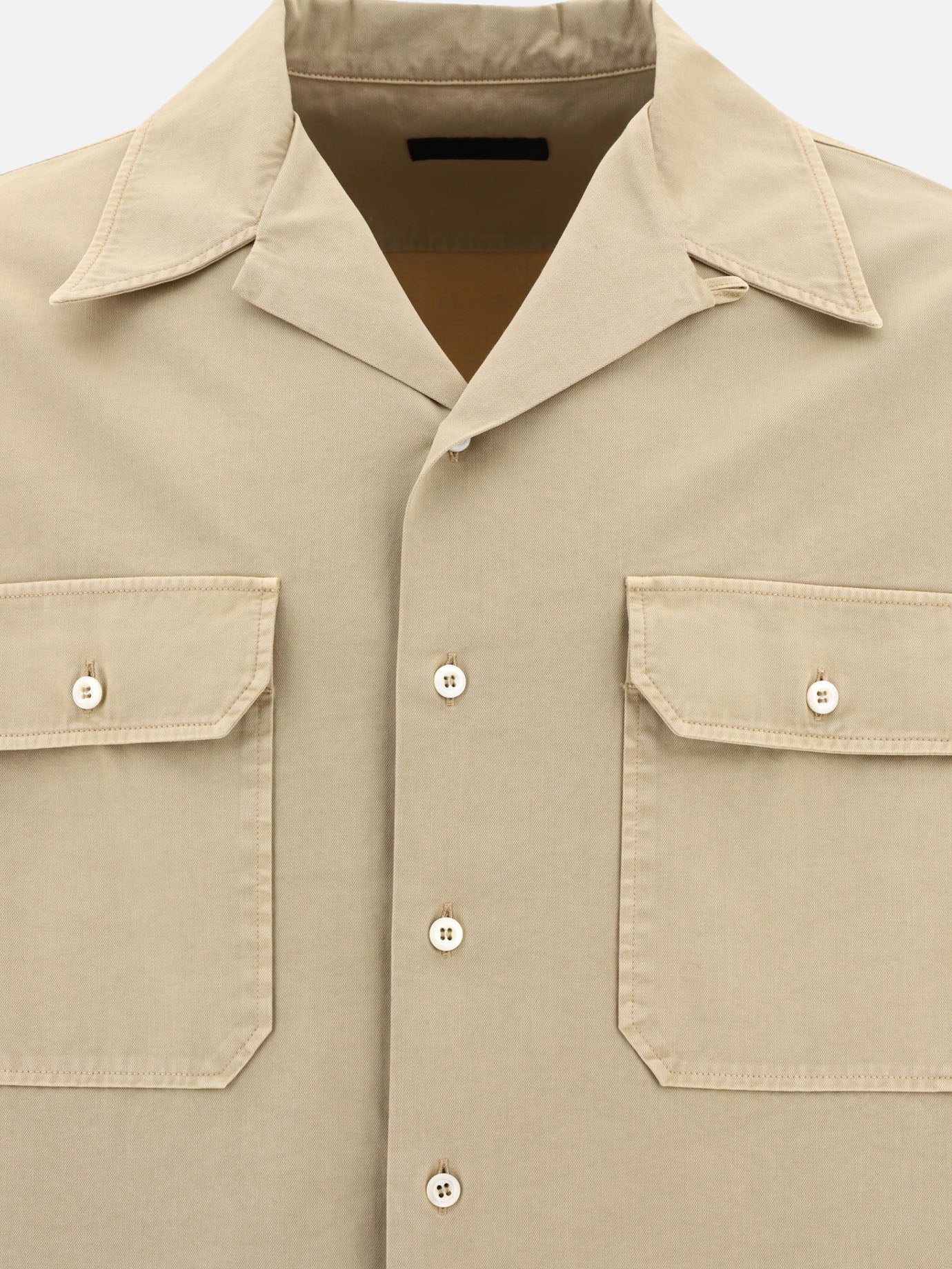 Casual shirts 100% cotton  Beige - Prada Men | PDP | VIETTI Online Store | Zoom-Modal_3
