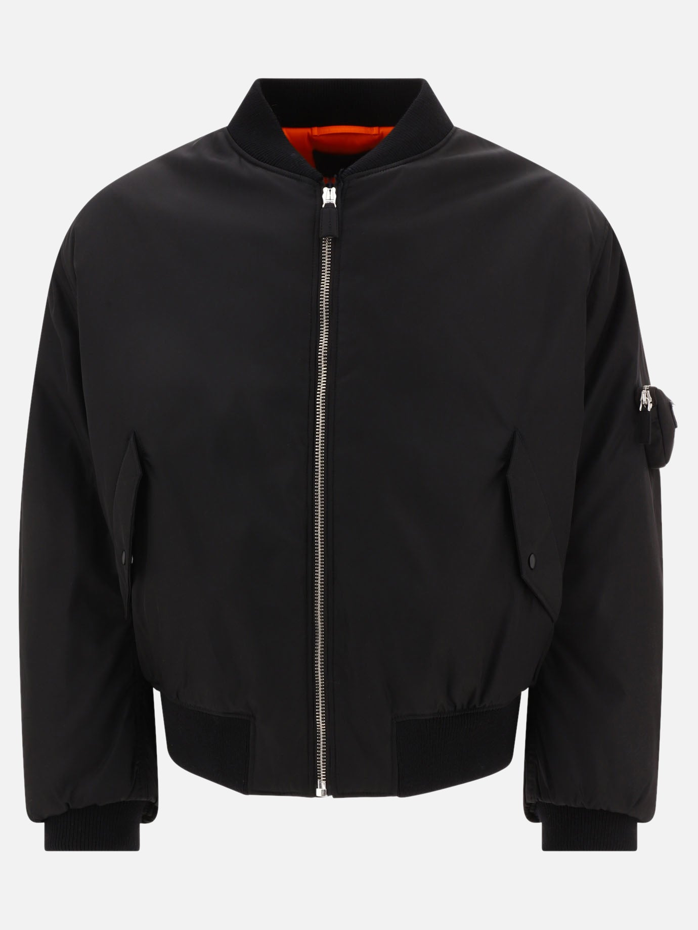 Bomber jackets 100% recycled nylon  Black - Prada Men | PDP | VIETTI Online Store | Zoom-Modal
