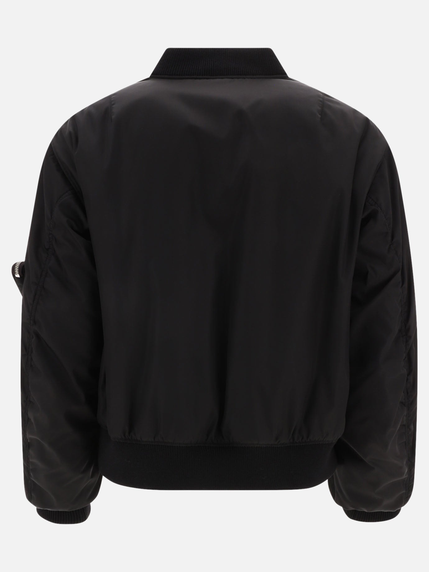 Bomber jackets 100% recycled nylon  Black - Prada Men | PDP | VIETTI Online Store | thumbnail_2