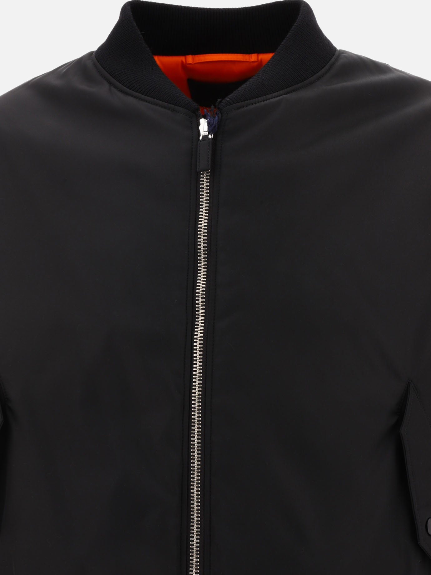 Bomber jackets 100% recycled nylon  Black - Prada Men | PDP | VIETTI Online Store | thumbnail_3