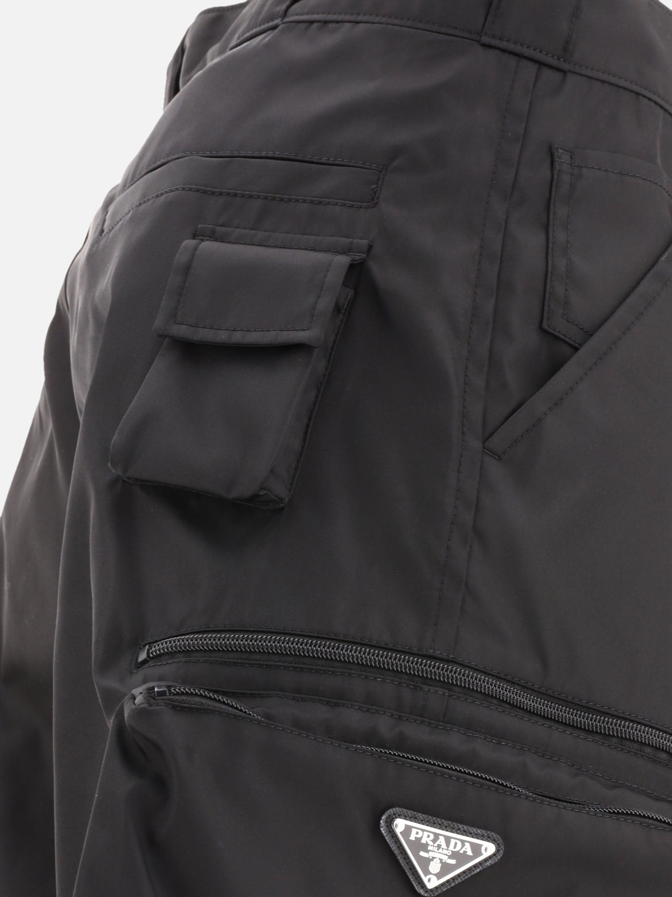 Cargo shorts 100% polyamide  Black - Prada Men | PDP | VIETTI Online Store | thumbnail_4