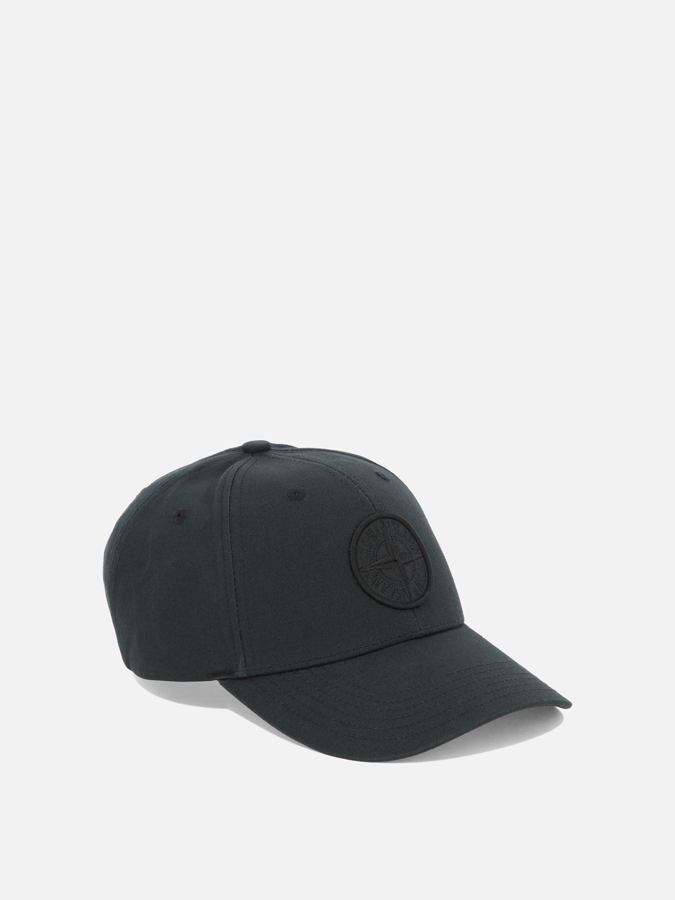 Baseball caps 100% cotton  Black - Stone Island Men | PDP | VIETTI Online Store | thumbnail_2