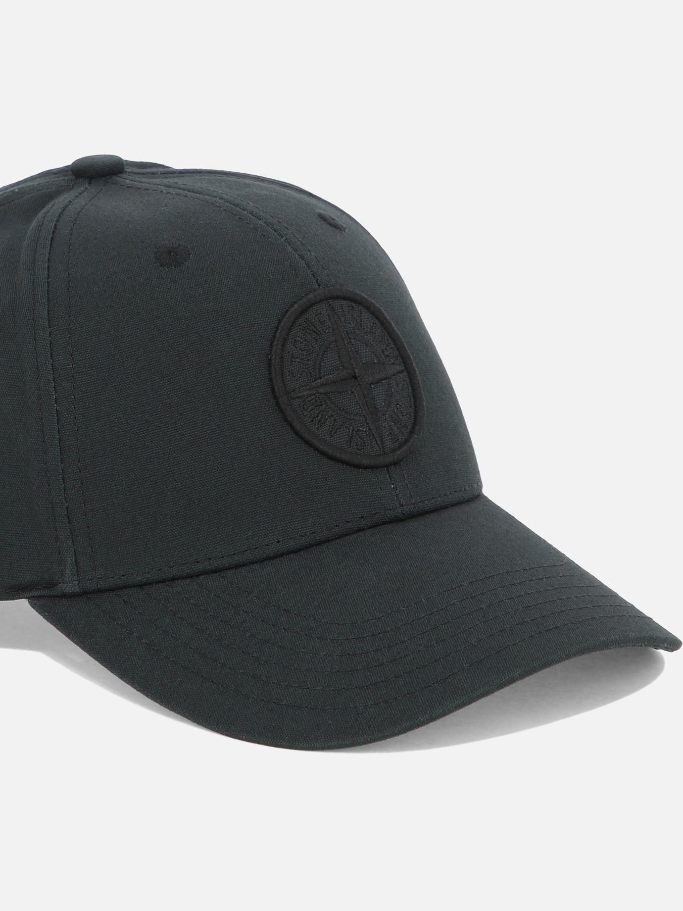 Baseball caps 100% cotton  Black - Stone Island Men | PDP | VIETTI Online Store | Zoom-Modal_4
