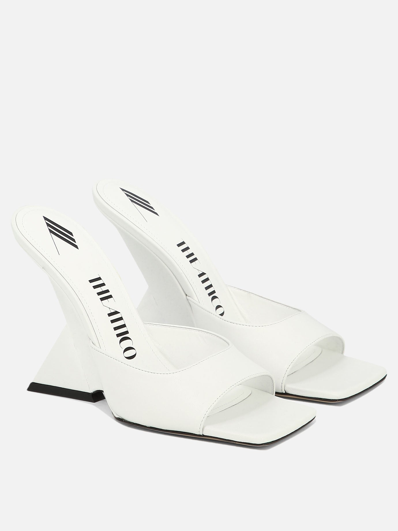 Heeled sandals 100% leather - 100% leather  White - The Attico Women | PDP | VIETTI Online Store | Zoom-Modal_2
