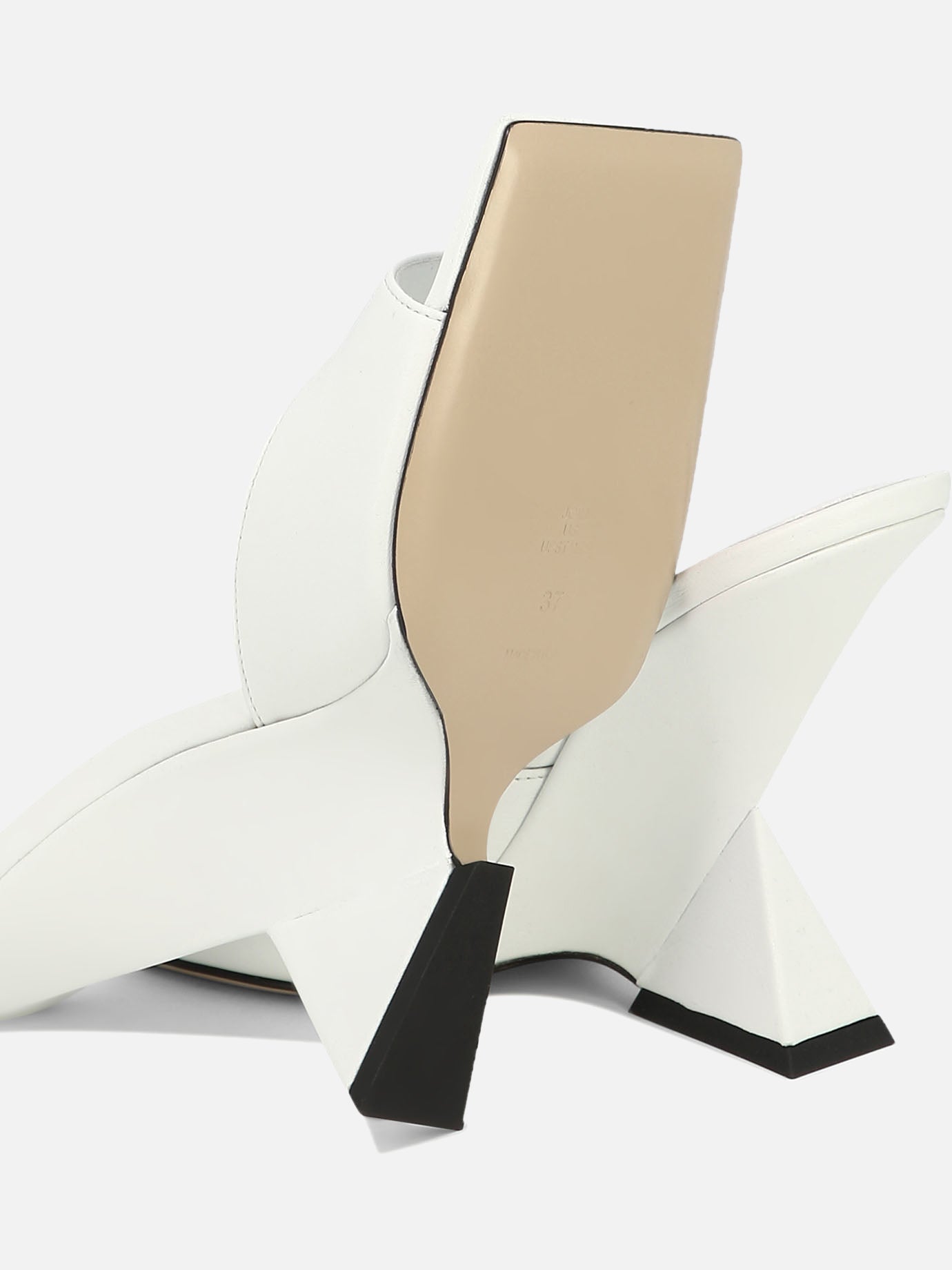 Heeled sandals 100% leather - 100% leather  White - The Attico Women | PDP | VIETTI Online Store | Zoom-Modal_5
