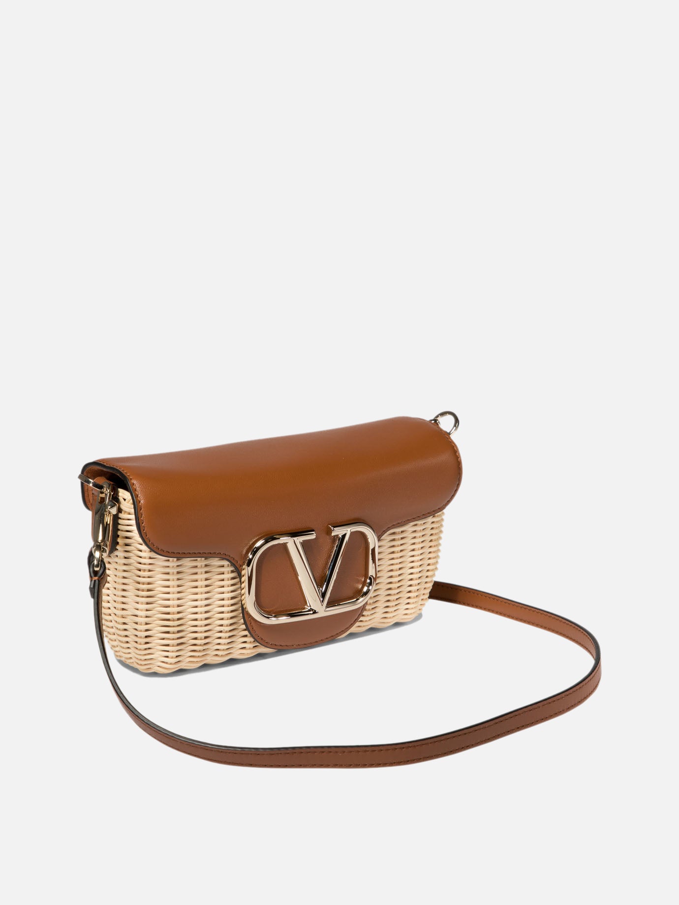 "Locò" rattan shoulder bag