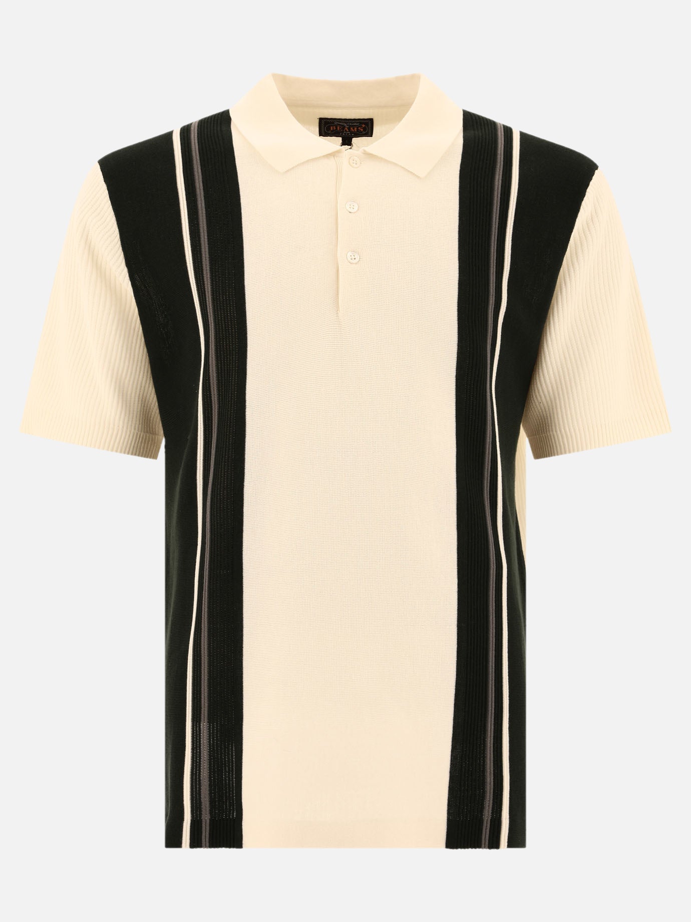 Beams Plus Knit polo shirt 15949448_M White thumbnail_1
