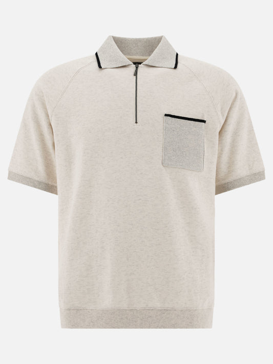 Half-zip polo shirt