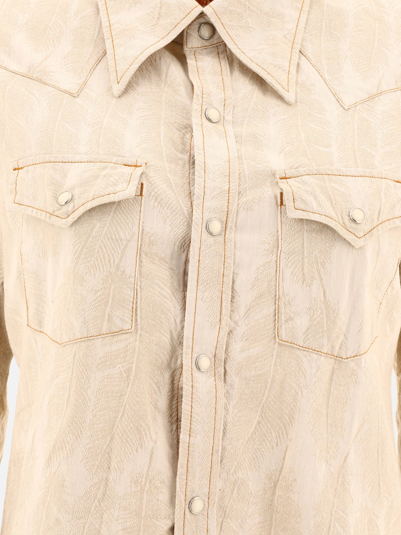 KAPITAL "Magpie" western shirt Beige