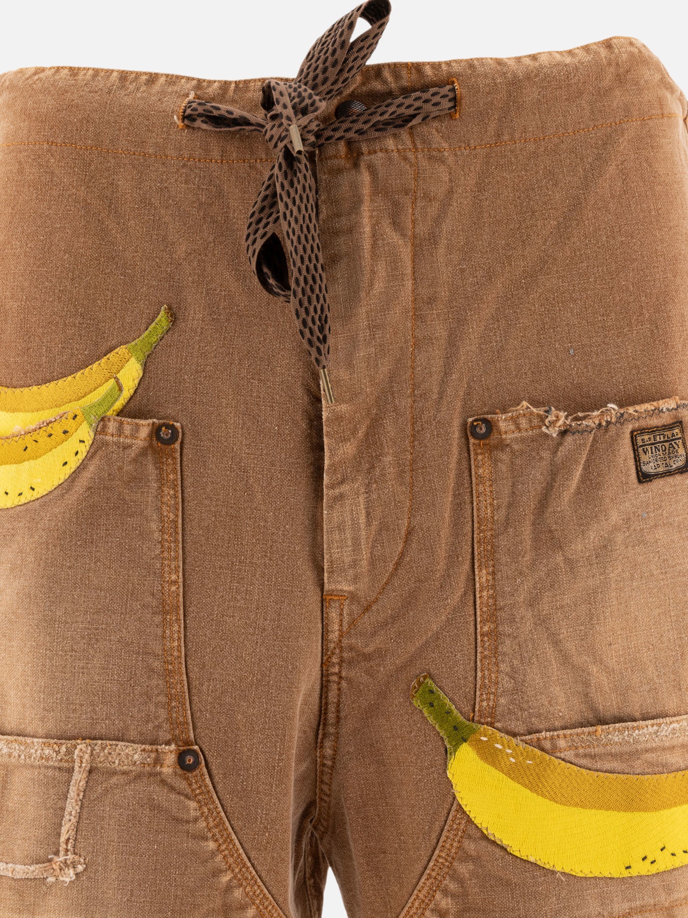 KAPITAL "Banana Patch Remake" shorts Beige