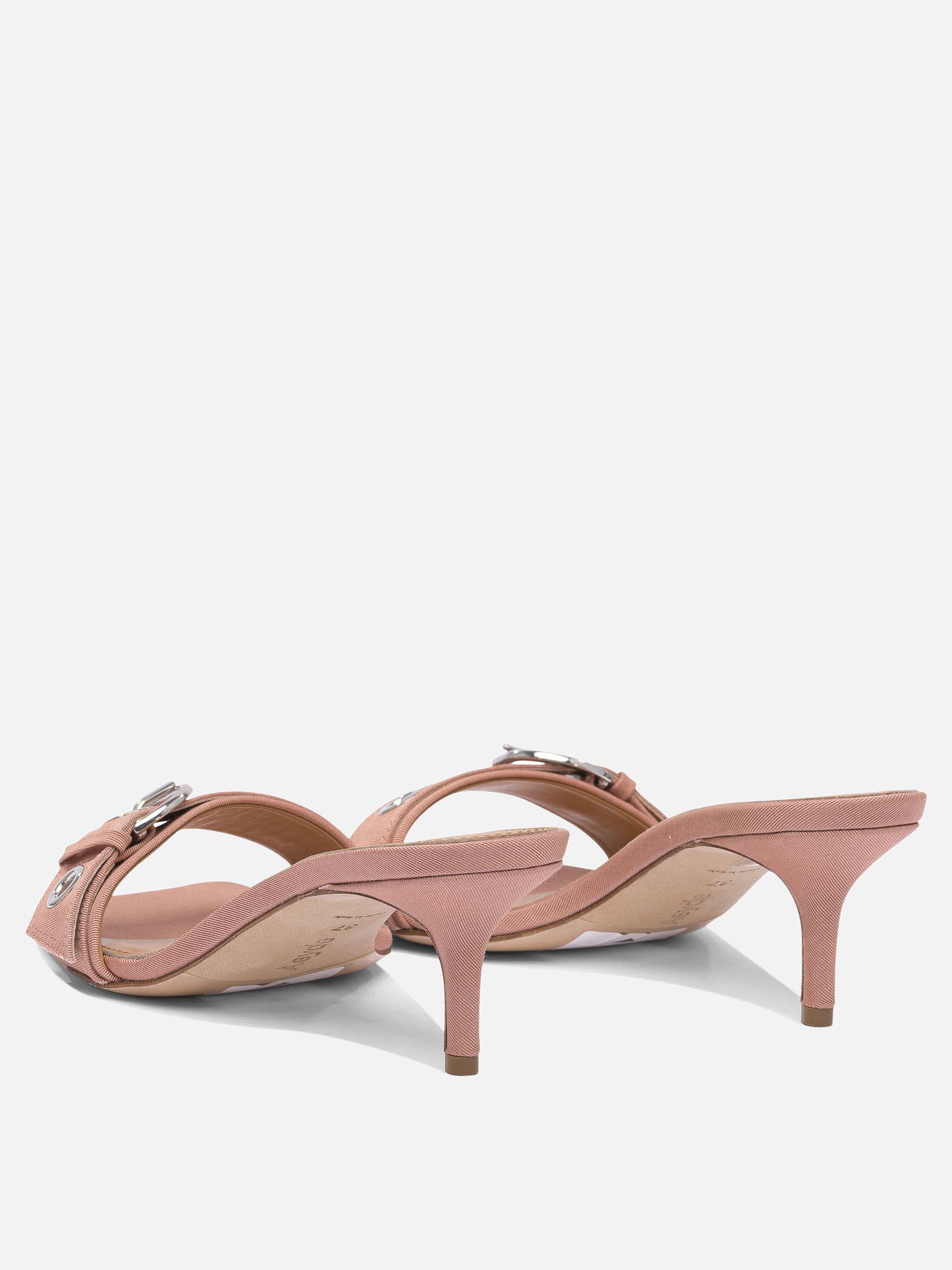 Heeled sandals 100% fabric - 100% leather  Pink - Aeyde Women | PDP | VIETTI Online Store | thumbnail_4