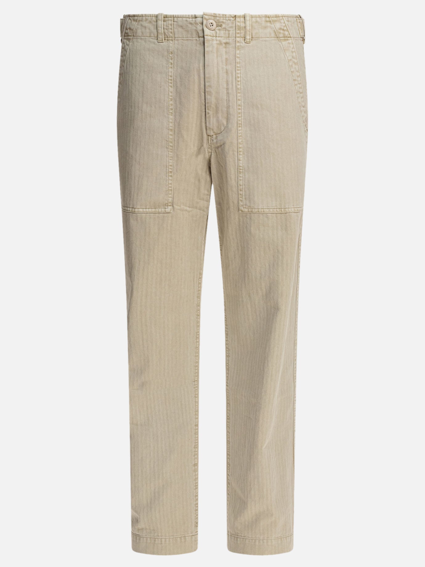 Leisure trousers Solid colour  Beige - Alex Mill Men | PDP | VIETTI Online Store | thumbnail