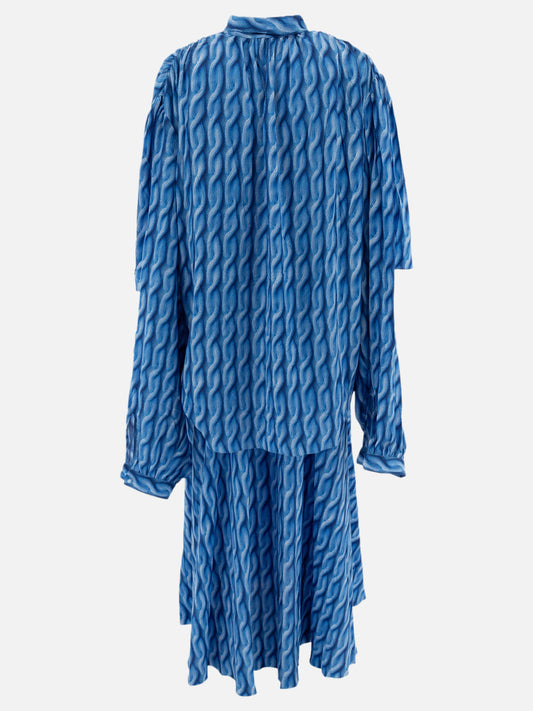 Balenciaga Printed dress 12616062_36 Blue 2