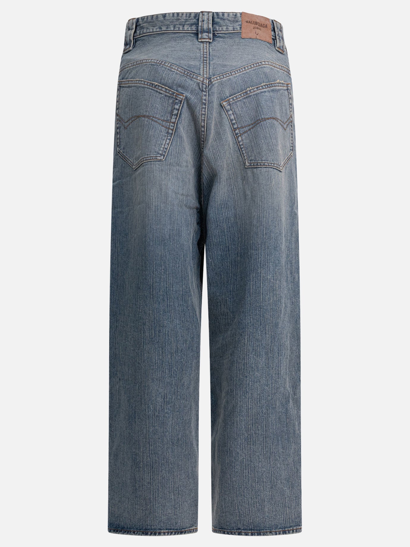 Wide-leg jeans Denim  Blue - Balenciaga Men | PDP | VIETTI Online Store | thumbnail_2