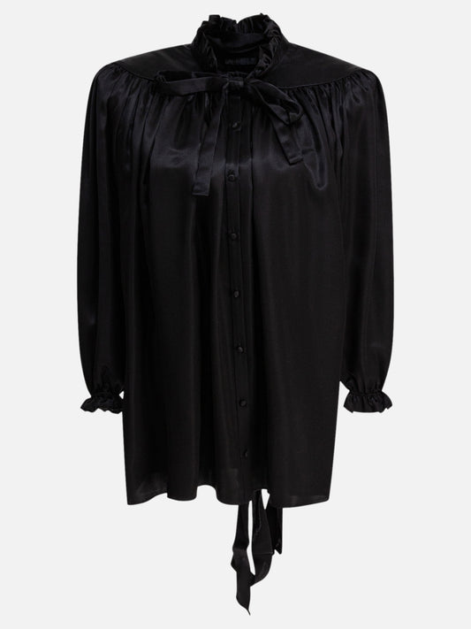 Balenciaga Lace-up blouse 18261834_36 Black 1
