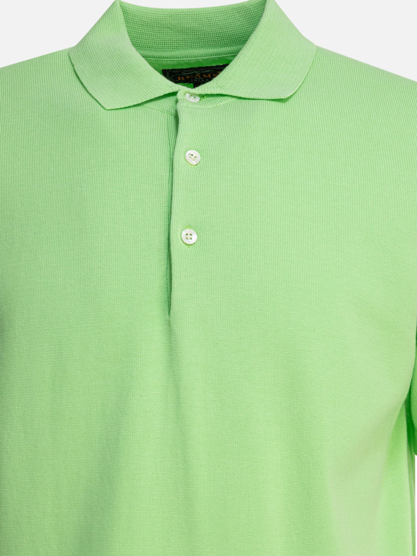 Polo shirts with buttons Solid colour  Green - Beams Plus Men | PDP | VIETTI Online Store | thumbnail_3