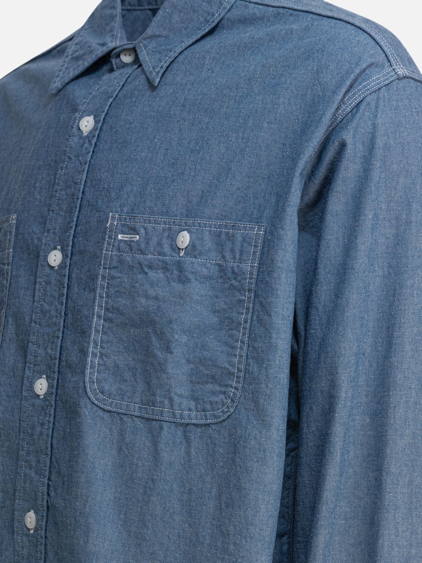 Casual shirts Denim  Blue - Beams Plus Men | PDP | VIETTI Online Store | Zoom-Modal_4
