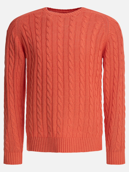 Beams Plus Linen and cotton sweater 19838897_S Pink 1