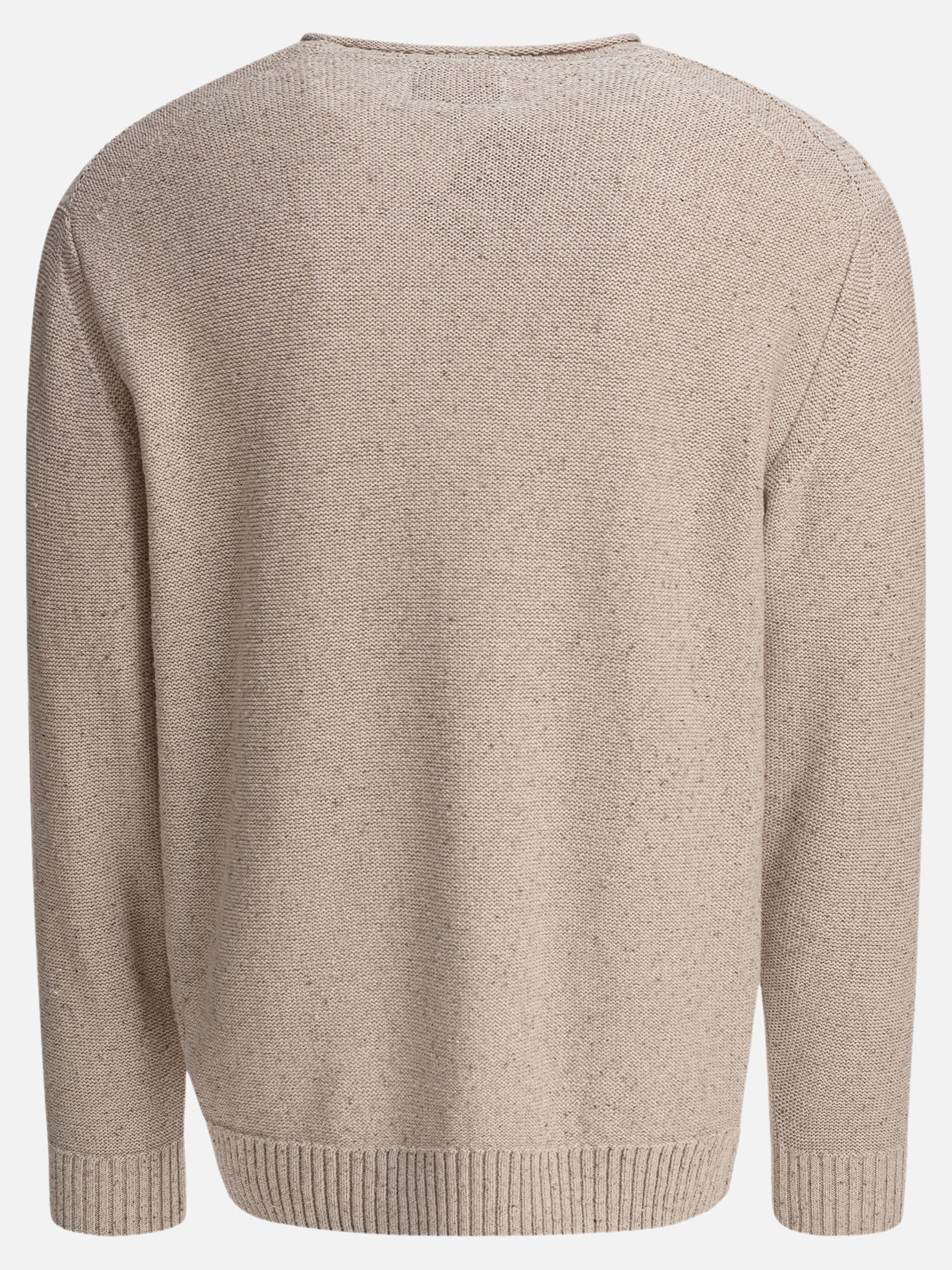 Beams Plus Round neck roll sweater 17905617_M Beige thumbnail_2
