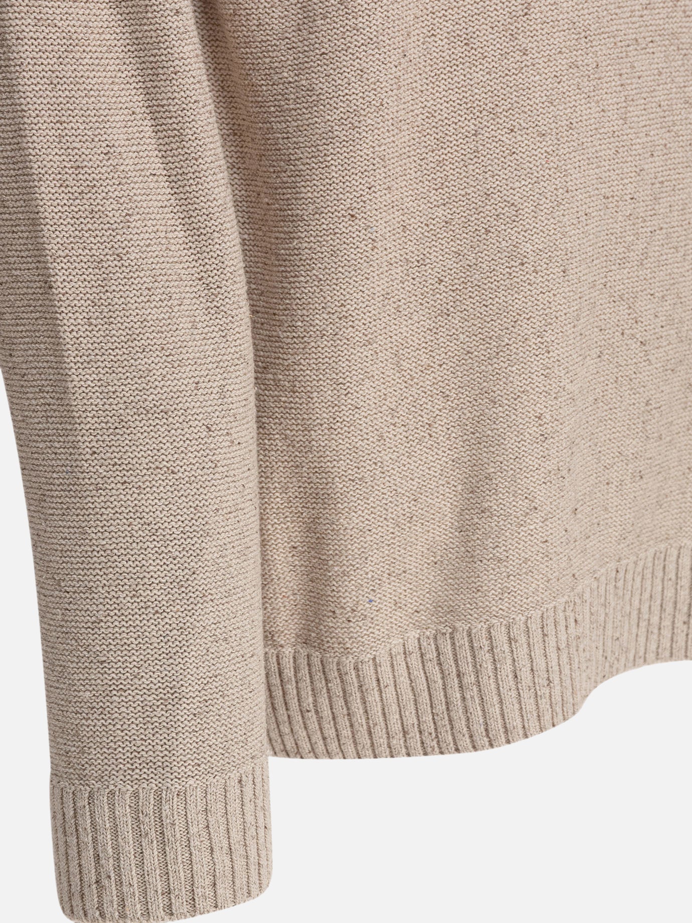 Beams Plus Round neck roll sweater 17905617_M Beige thumbnail_4