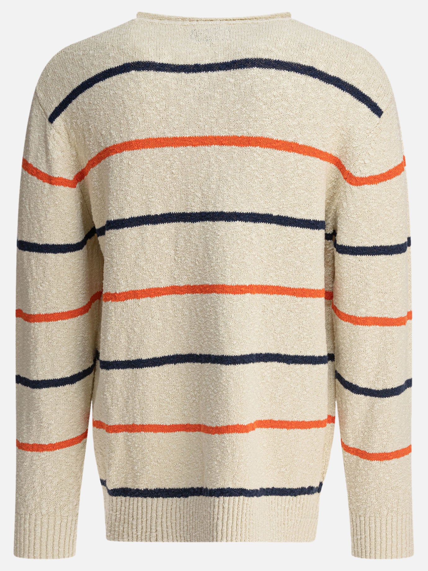 Crewneck sweaters Striped  White - Beams Plus Men | PDP | VIETTI Online Store | Zoom-Modal_2
