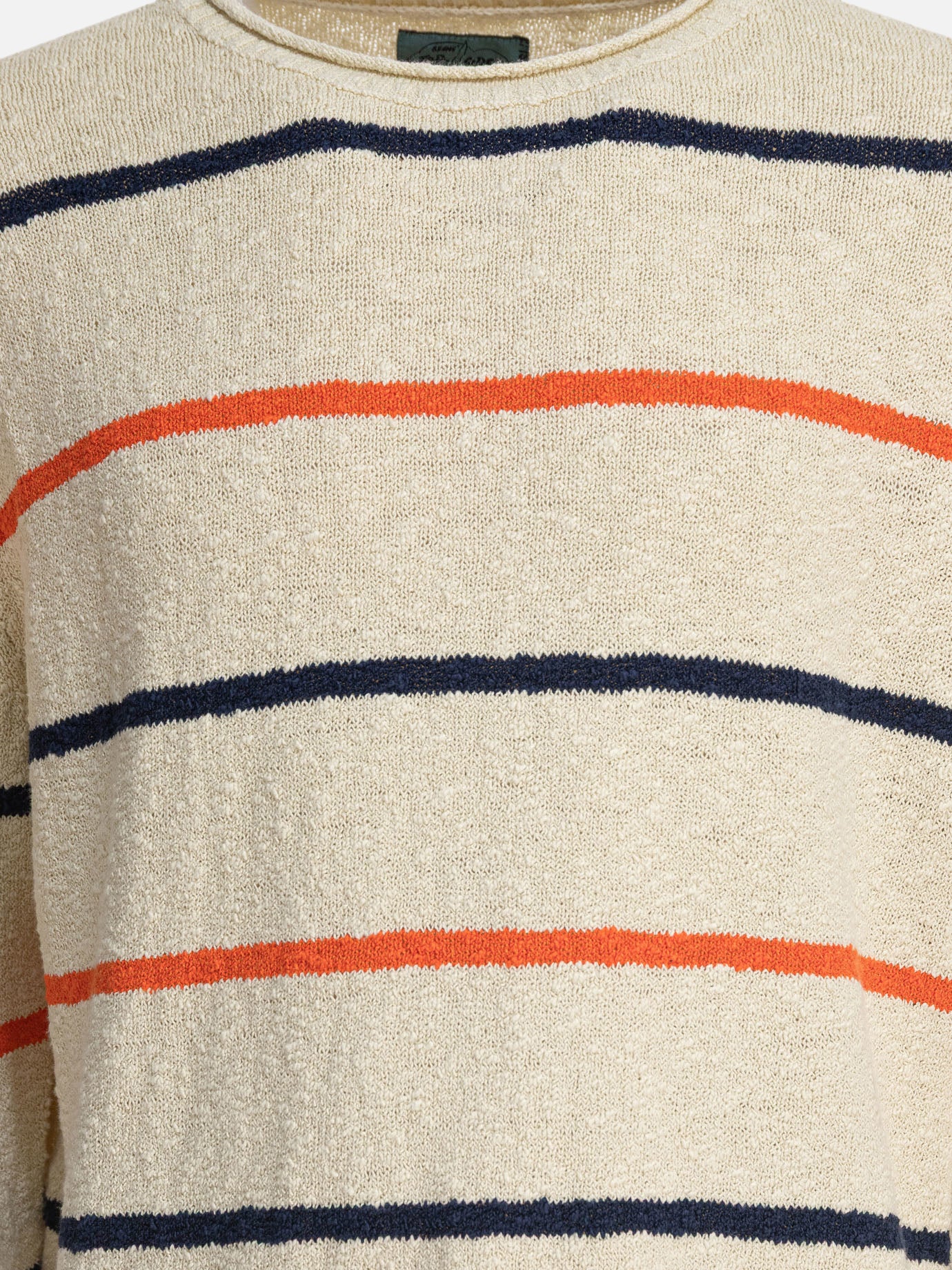 Crewneck sweaters Striped  White - Beams Plus Men | PDP | VIETTI Online Store | thumbnail_3