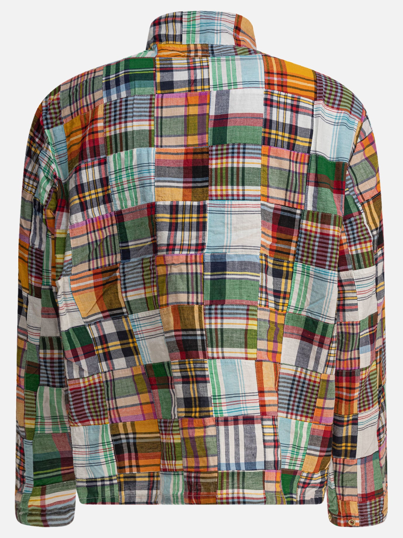 Beams Plus &quot;Swing Patchwork Madras&quot; Jacket 11540958_S Green thumbnail_2