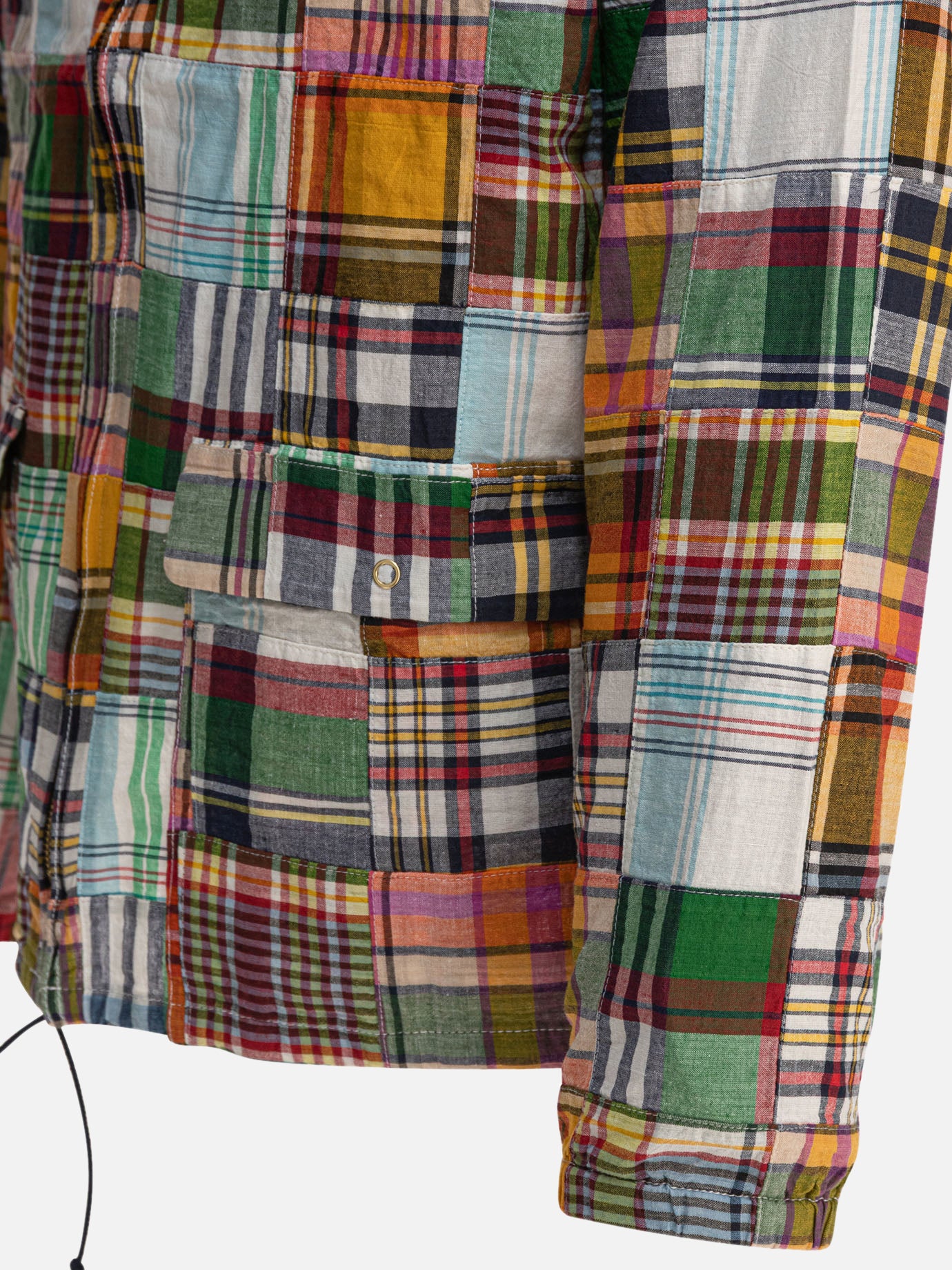 Beams Plus &quot;Swing Patchwork Madras&quot; Jacket 11540958_S Green thumbnail_4