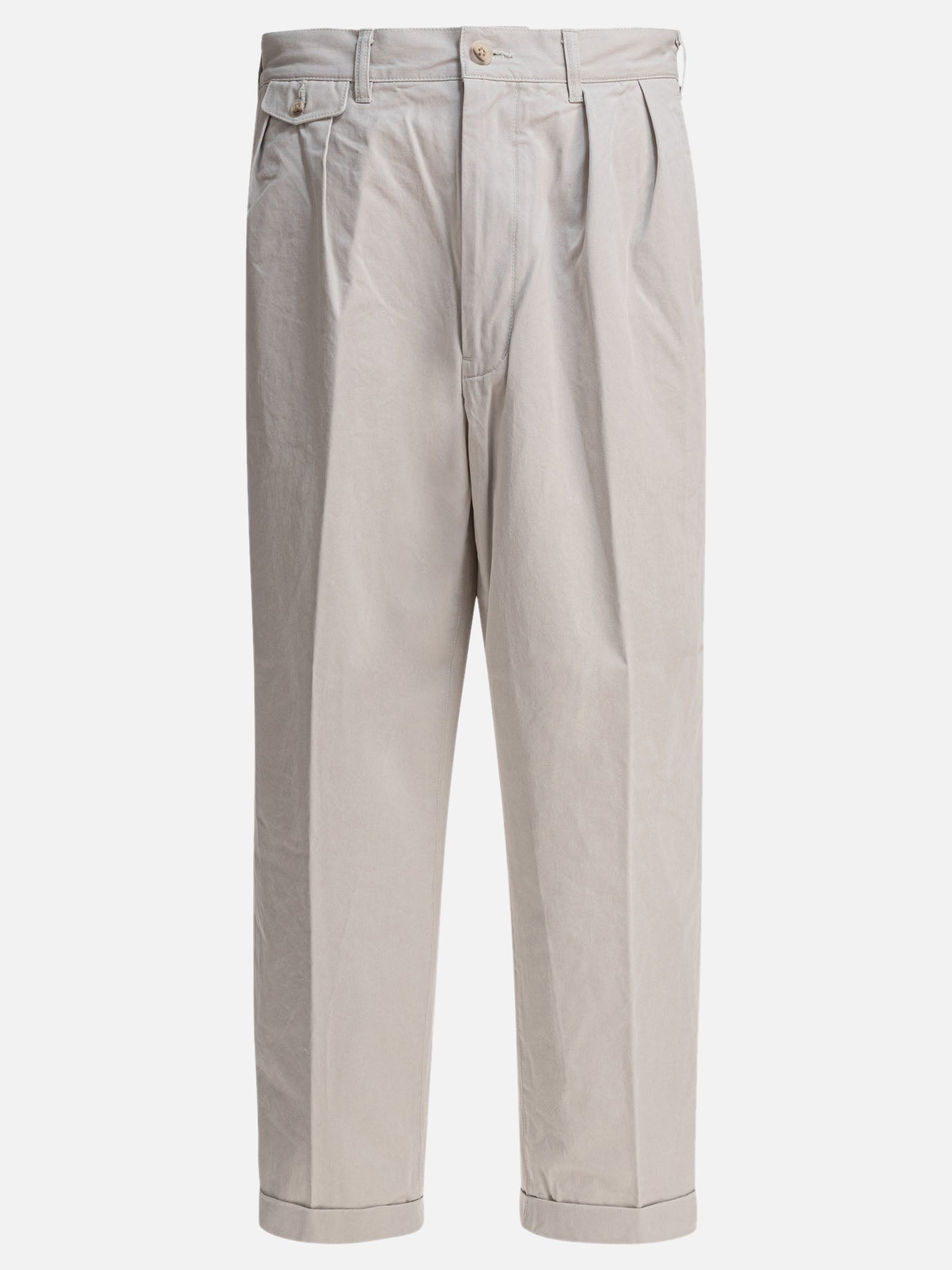 Beams Plus Baggy trousers 14317435_S Grey thumbnail_1