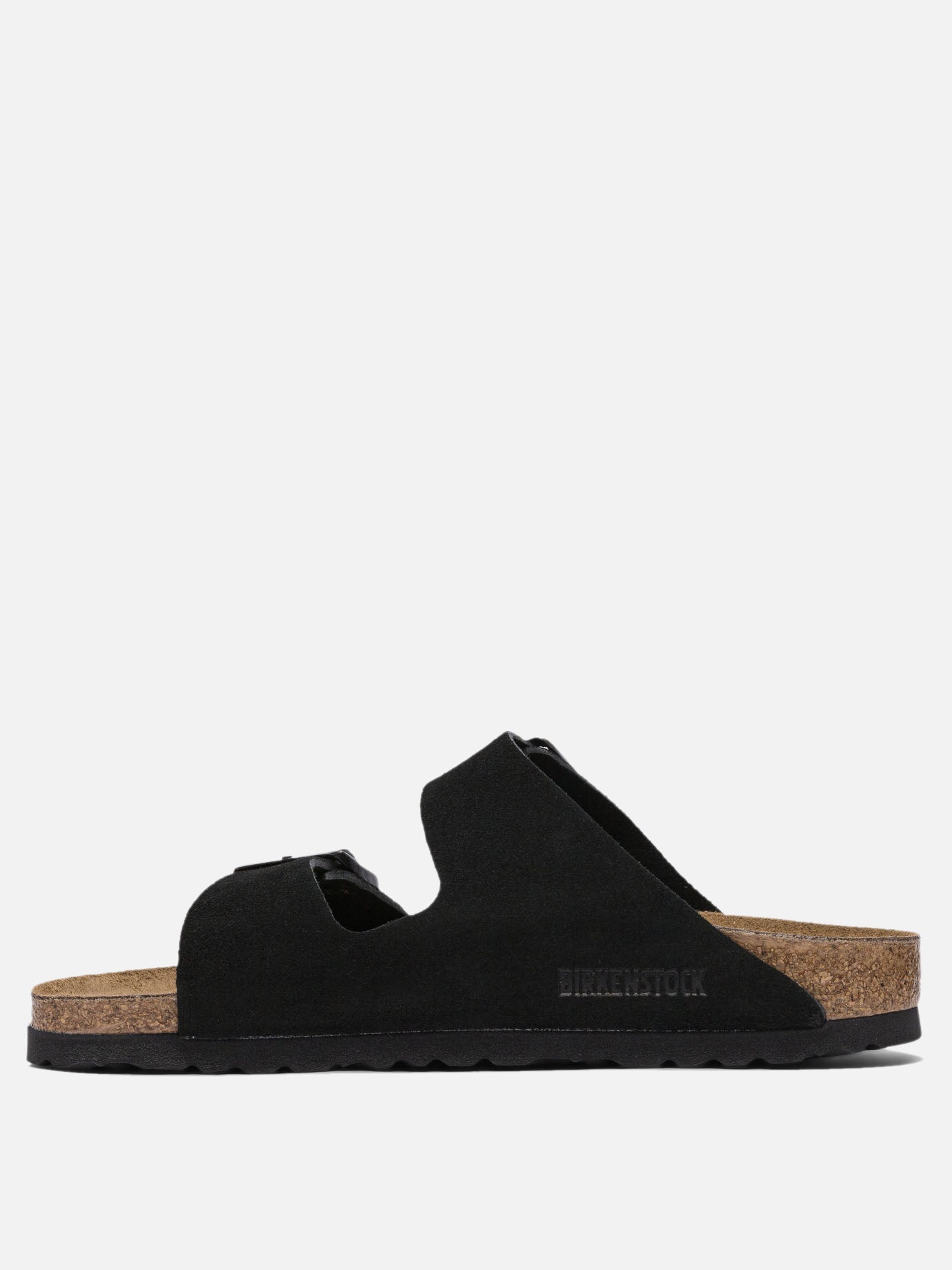 Flat sandals 100% suede - 100% rubber  Black - Birkenstock Women | PDP | VIETTI Online Store | thumbnail_3