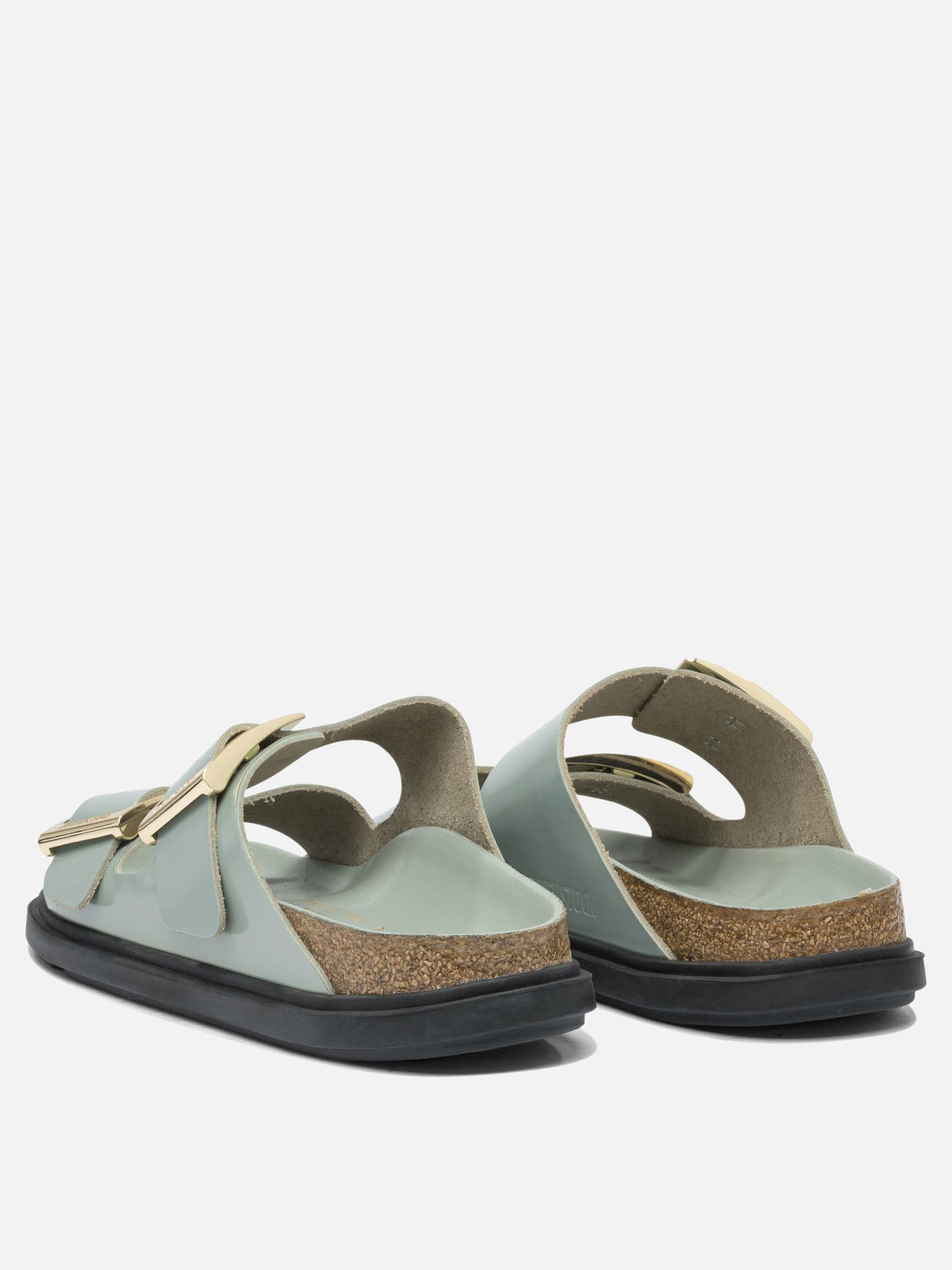 Flat sandals 100% leather - 100% eva  Green - Birkenstock Women | PDP | VIETTI Online Store | thumbnail_4