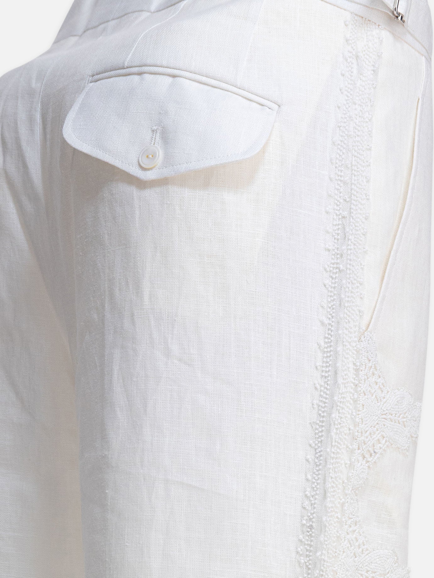 Leisure trousers Solid colour  White - Bode Men | PDP | VIETTI Online Store | thumbnail_4