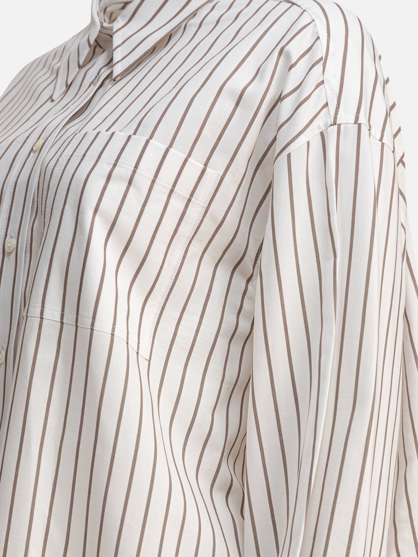 Casual shirts Striped  White - Brunello Cucinelli Women | PDP | VIETTI Online Store | thumbnail_4